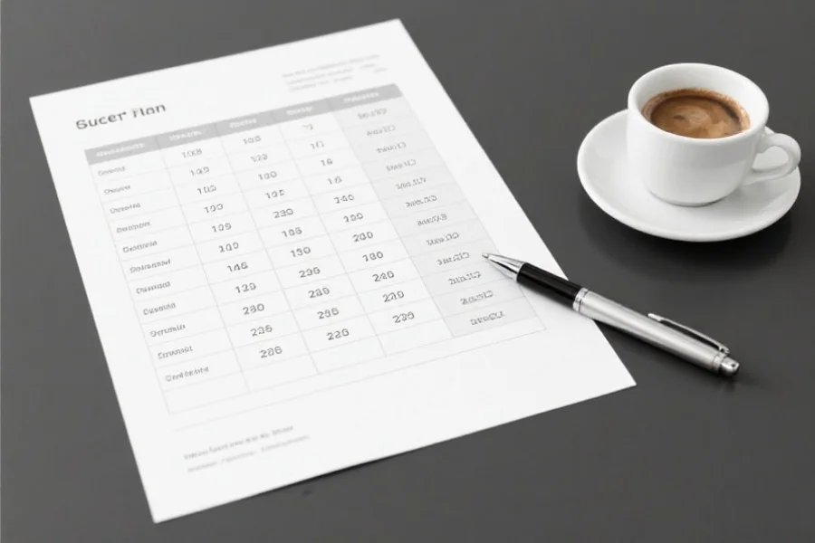 彩票预算计划表